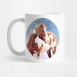 Paint Horse Snow Day Mug